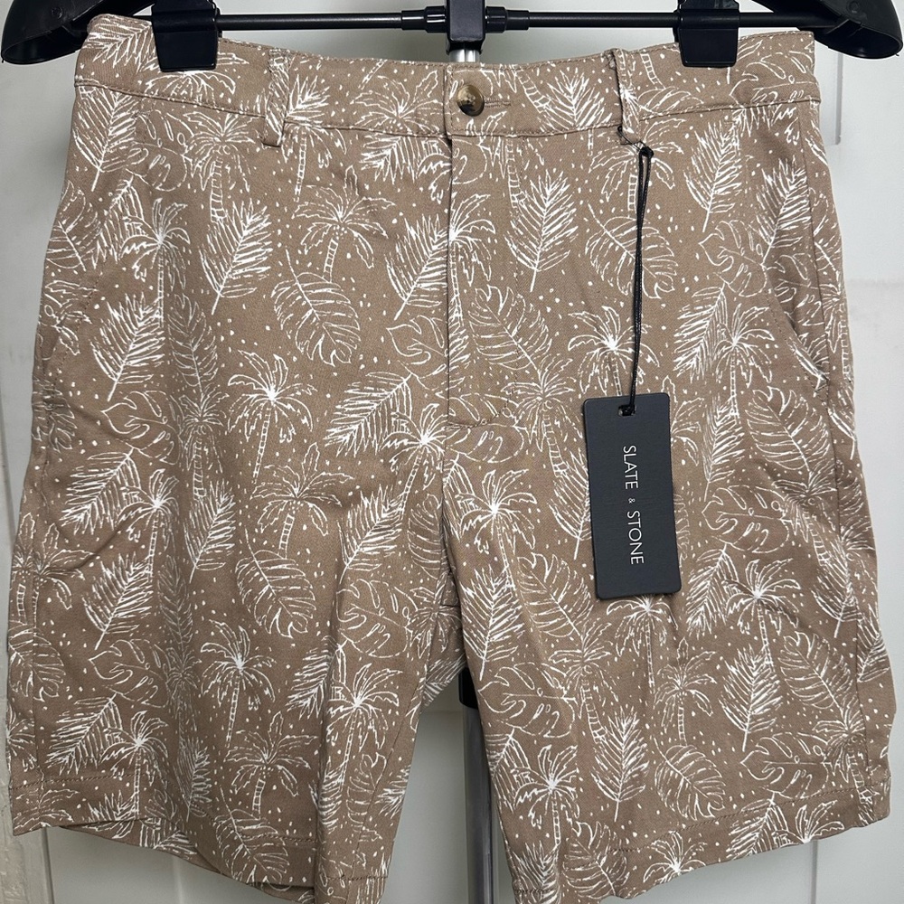 Slate & Stone Men’s Shorts 30 Leaf Print